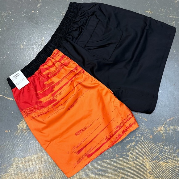 Nike Woven Flow Sportswear Shorts Woven Black Orange DV9605-010 XL Essentials - Picture 2 of 13